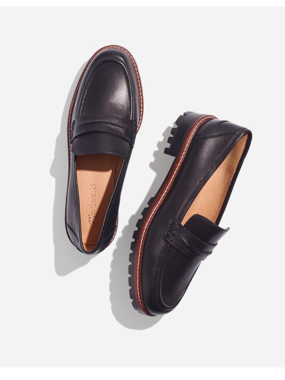 Madewell the corinne lugsole loafer Black US7.5